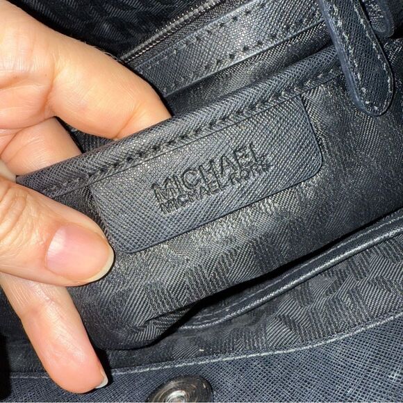 Michael Kors Sutton Medium Saffiano Leather Satchel in Black - Picture 14 of 15